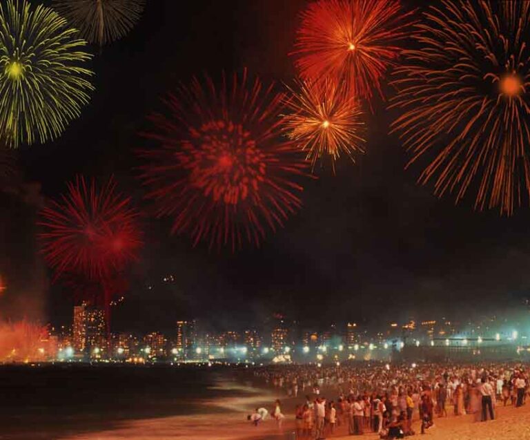 Celebração épica de Ano Novo no Rio de Janeiro em 2024